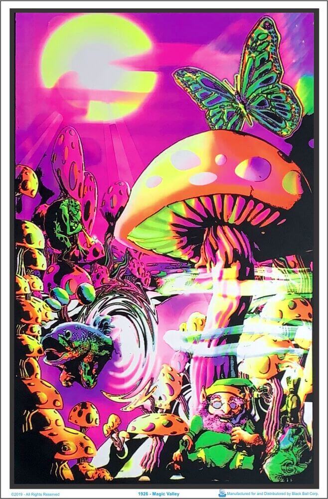 Magic Valley Black Light Poster 23 X 35 