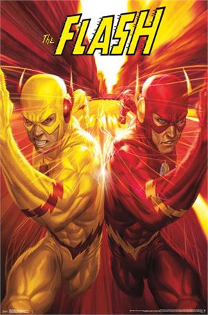 ''The Flash vs Reverse Flash Poster - 22.375'''' x 34''''''