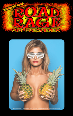 PINEAPPLE Girl Road Rage Air Freshener