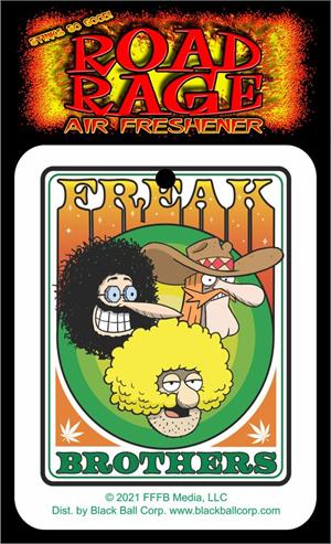 The Freak Brothers - Group Road Rage Air Freshener - Vanilla SCENT