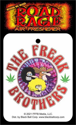 The Freak Brothers - Psychedelic Road Rage Air Freshener - Vanilla SCENT