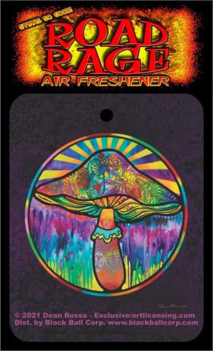 Mushroom by Dean Russo Road Rage Air Freshener - Vanilla SCENT