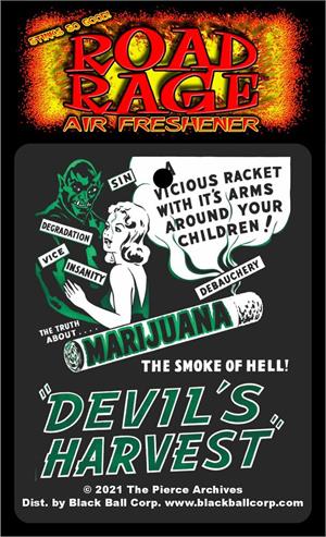 Devil's Harvest Road Rage Air Freshener - Vanilla SCENT