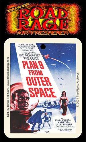 Plan 9 from Outer Space Road Rage Air Freshener - Vanilla SCENT