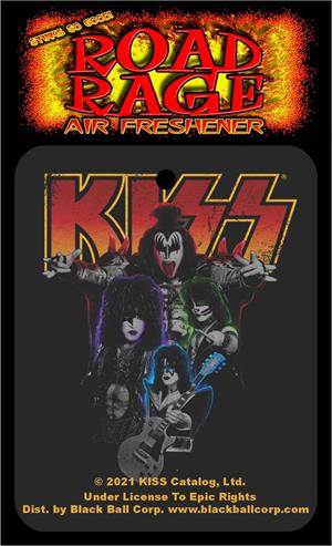 Kiss - Group Neon Road Rage Air Freshener - Vanilla SCENT