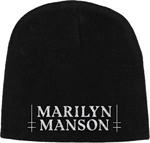 Marilyn Manson Logo - Embroidered Beanie