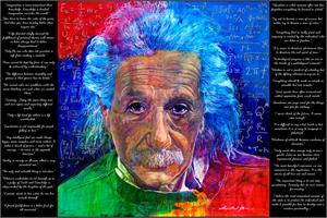 ''As Quoted By Einstein POSTER By David Lloyd Glover - 36'''' x 24''''''