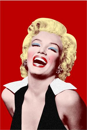 ''Marilyn Monroe Red POSTER - 24'''' X 36''''''
