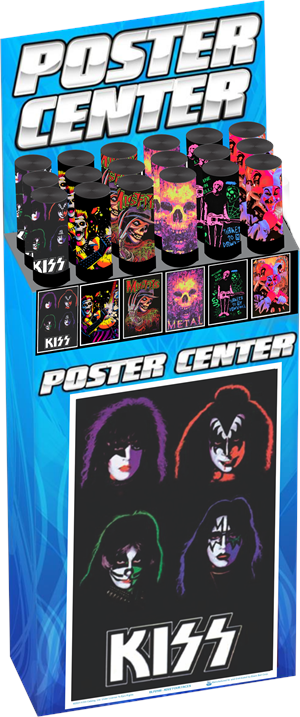 Popular MUSIC Themed Blacklight Posters Pre-Pack Display - 18pc