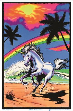 ''Rainbow UNICORN Black Light Poster - 23'''' X 35''''''