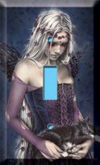 Gothic Girl - Light Switch Plate