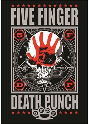 ''Five Finger Death Punch - Punchagram Fabric POSTER - 30'''' x 40''''''