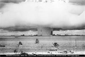 ''BIKINI Island 1946 Atomic Bomb Test Poster - 24'''' X 36''''''