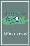 GREETING CARD - Golf Green - Life Is Crap - Clearance - Min. 12 Per Style