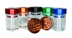 Grinder Jars - Aluminum - ASSORTED Colors - 6ct