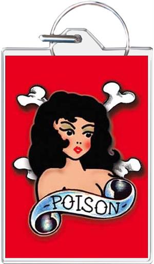 ''Poison KEYCHAIN - 1.5'''' X 2''''''