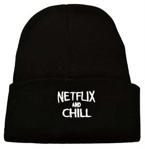 Netflix & Chill Embroidered Beanie