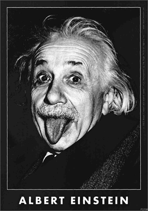 Postcard - Albert Einstein Tongue - Clearance - Min. 12 Per Style
