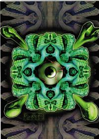 Postcard - Eye And SKULL - Mikio Kennedy - Clearance - Min. 12 Per Style