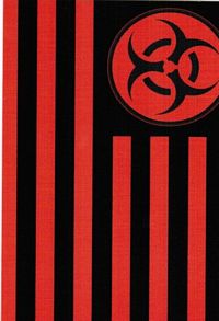 Postcard - Biohazard FLAG - Clearance - Min. 12 Per Style