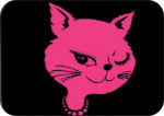 ''Pussy Large STICKER Clearance - 2 1/2'''' X 3 3/4''''''
