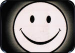 ''Smiley Face Large STICKER Clearance - 2 1/2'''' X 3 3/4''''''