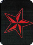 ''Red Star Large STICKER Clearance - 2 1/2'''' X 3 3/4''''''