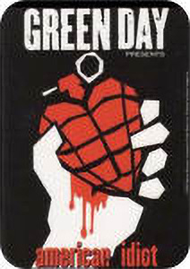 ''Green Day - American Idiot 2 - Mini STICKER Clearance - 2'''' X 2 3/4''''''
