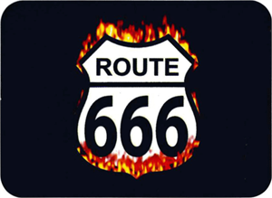 ''Route 666 - Mini STICKER Clearance - 2'''' X 2 3/4''''''