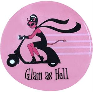 ''Glam As Hell  - Round STICKER Clearance - 2 1/2'''' Round''