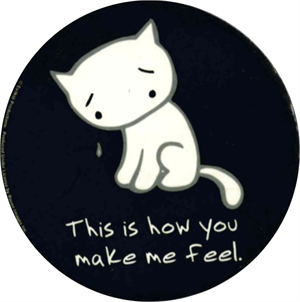 ''How You Make Me Feel  - Round STICKER Clearance - 2 1/2'''' Round''