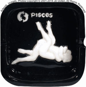 Pisces Zodiac Astrology Ashtray