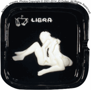 Libra Zodiac Astrology Ashtray