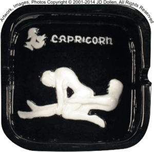 Capricorn Zodiac Astrology Ashtray