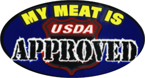 ''My Meat Is USDA - 3.5'''' x 2.5'''' - STICKER''