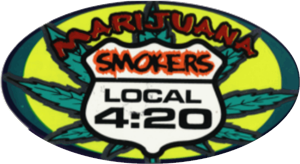 ''Marijuana Smokers Local 4:20 - 3.5'''' x 2.5'''' - STICKER''