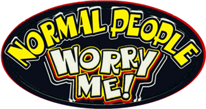 ''Normal People Worry Me - 3.5'''' x 2.5'''' - STICKER''