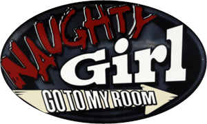 ''Naughty Girl - Go To My Room - Large - 4.5'''' x 6'''' - STICKER''