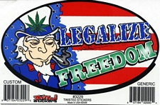 ''Legalize Freedom - Large - 4.5'''' x 6'''' - STICKER''