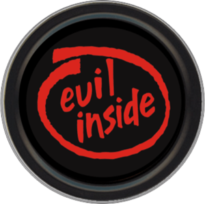 Evil Inside STICKER - Round Stash Tin