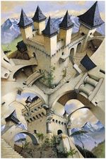 CASTLE OF ILLUSIONS BY: IRVING PEACOCK - POSTER - 24