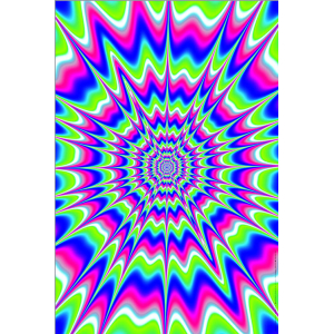 Creeper Black Non-Flocked Black Light Poster - 24" x 36"