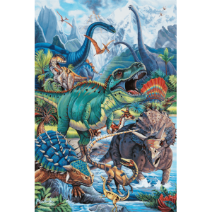 Dinos By Jenny Newland Poster - 24" x 36"