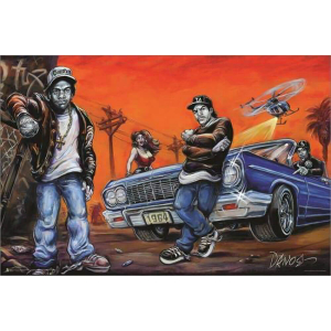 Compton by Art by Dano Poster - 36" x 24"