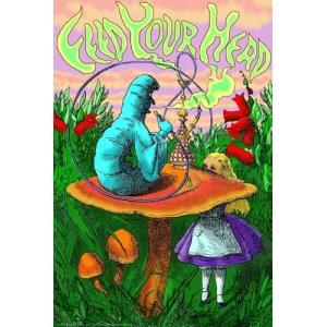 Caterpillar Hookah - Feed Your Head Poster - 24" x 36"