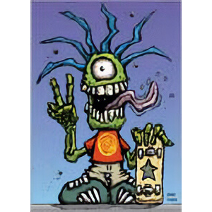 Postcard - Skateboarder - Clearance - Min. 12 Per Style