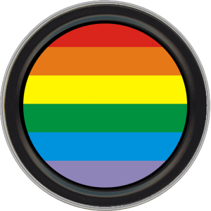 Rainbow Round Stash Tin